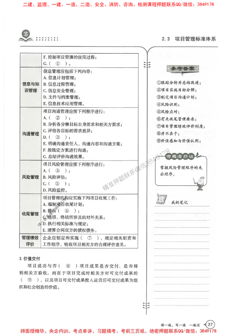 一建管理-一建一遍过-高频考点默写本（25年新版）_2026年一级建造师_2026年一建管理_2025年一建管理SVIP_01-精华文档✿电子教材✿历年真题