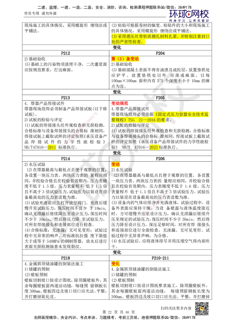 HQ-机电-25年一建新旧教材对比_2026年一级建造师_2026年一建机电_2025年一建机电SVIP_01-精华文档✿电子教材✿历年真题_13-机电《新旧教材对比》HQ