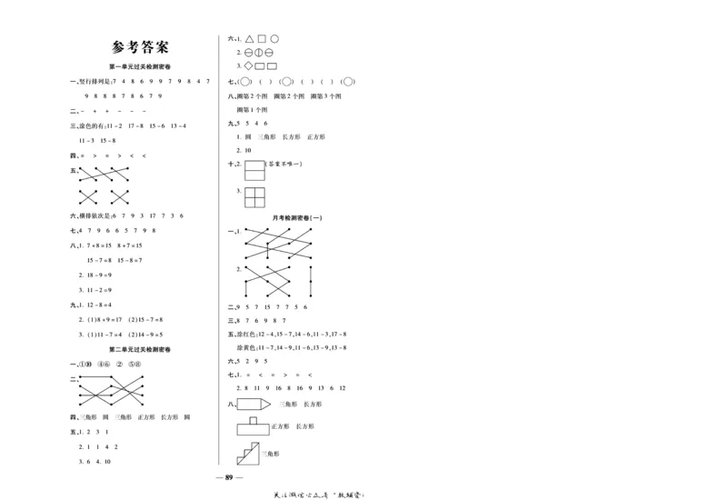 《冲刺100分》数学1年级下册（SJ）_一年级上下册资料_小学一年级学习资料-25年更新版_1-04、小学一年级数学下册_1-4-2、练习题、作业、试题、试卷_苏教版_电子册类