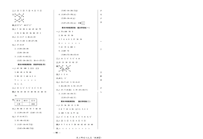 《冲刺100分》数学1年级下册（SJ）_一年级上下册资料_小学一年级学习资料-25年更新版_1-04、小学一年级数学下册_1-4-2、练习题、作业、试题、试卷_苏教版_电子册类