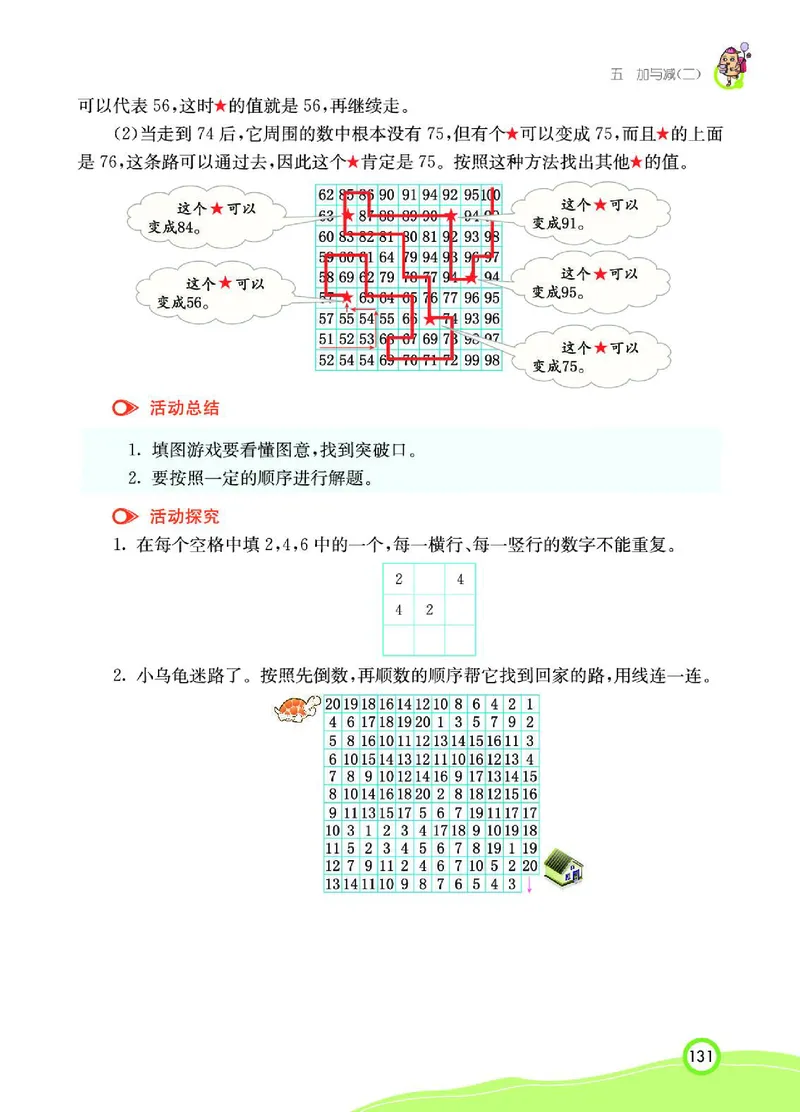 《七彩课堂》数学1年级下册（BS）_一年级上下册资料_小学一年级学习资料-25年更新版_1-04、小学一年级数学下册_1-4-2、练习题、作业、试题、试卷_北师大版_电子册类