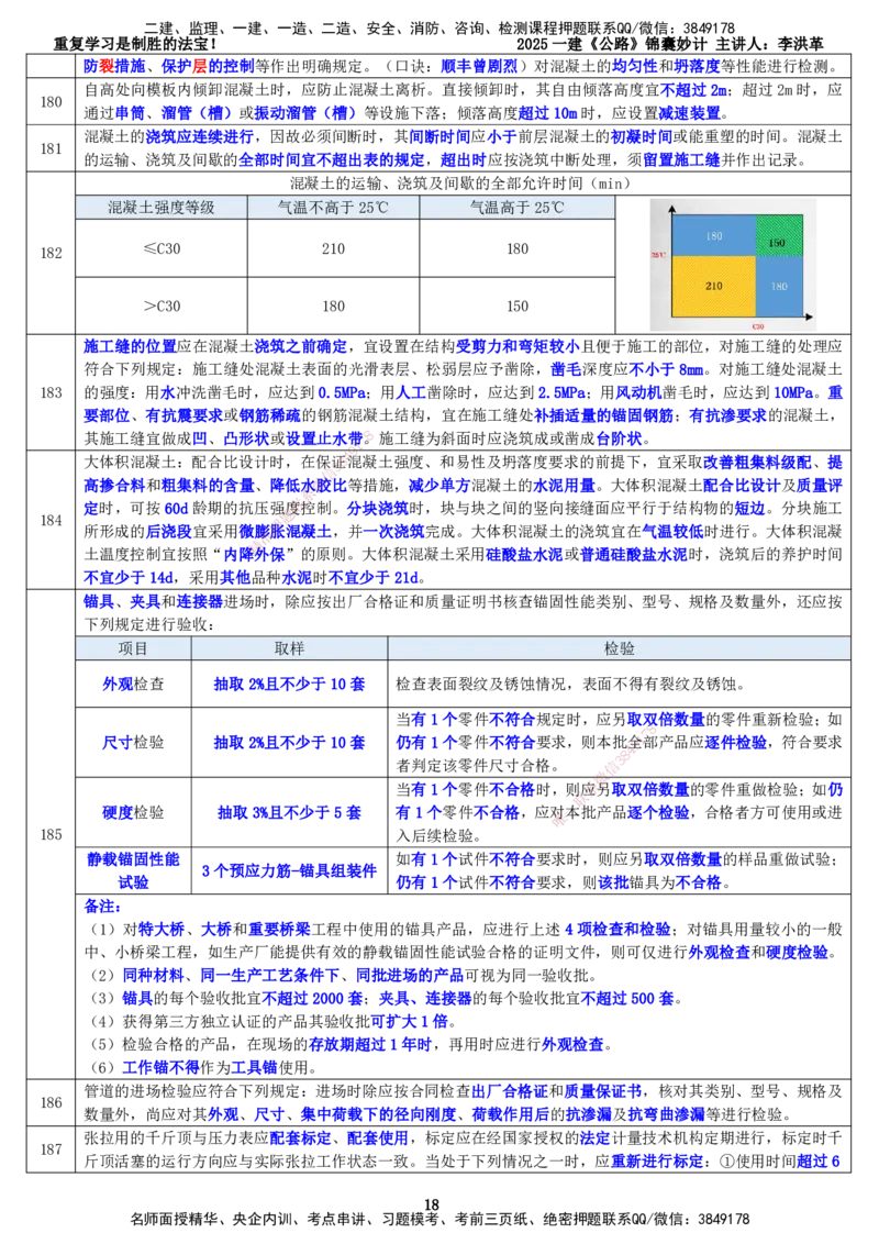 LHG-公路-锦囊妙计-李洪革_2026年一级建造师_2026年一建公路_2025年一建公路SVIP_01-精华文档✿电子教材✿历年真题_62-公路《锦囊妙计》李洪革