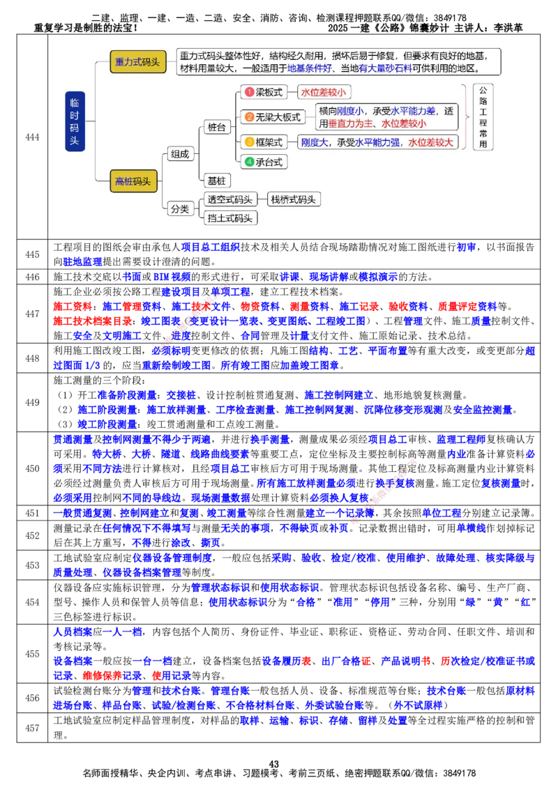 LHG-公路-锦囊妙计-李洪革_2026年一级建造师_2026年一建公路_2025年一建公路SVIP_01-精华文档✿电子教材✿历年真题_62-公路《锦囊妙计》李洪革