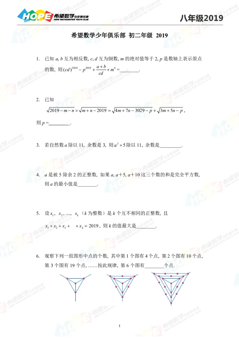 2024年8年级完整版_希望杯IHC