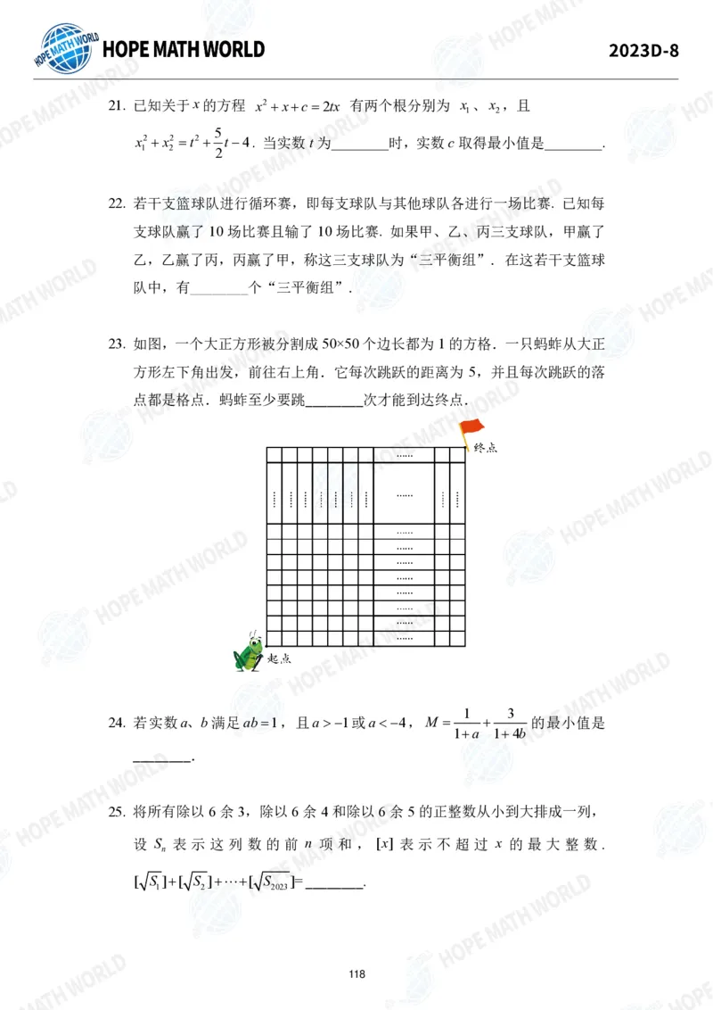 2024年8年级完整版_希望杯IHC