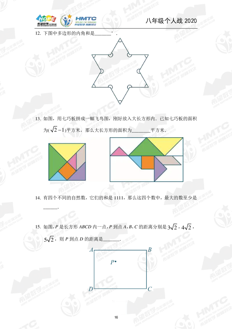 2024年8年级完整版_希望杯IHC