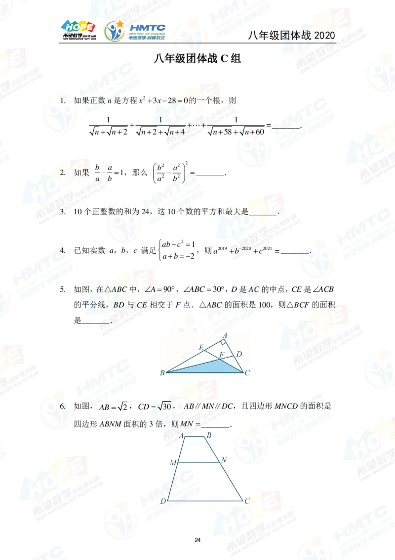 2024年8年级完整版_希望杯IHC