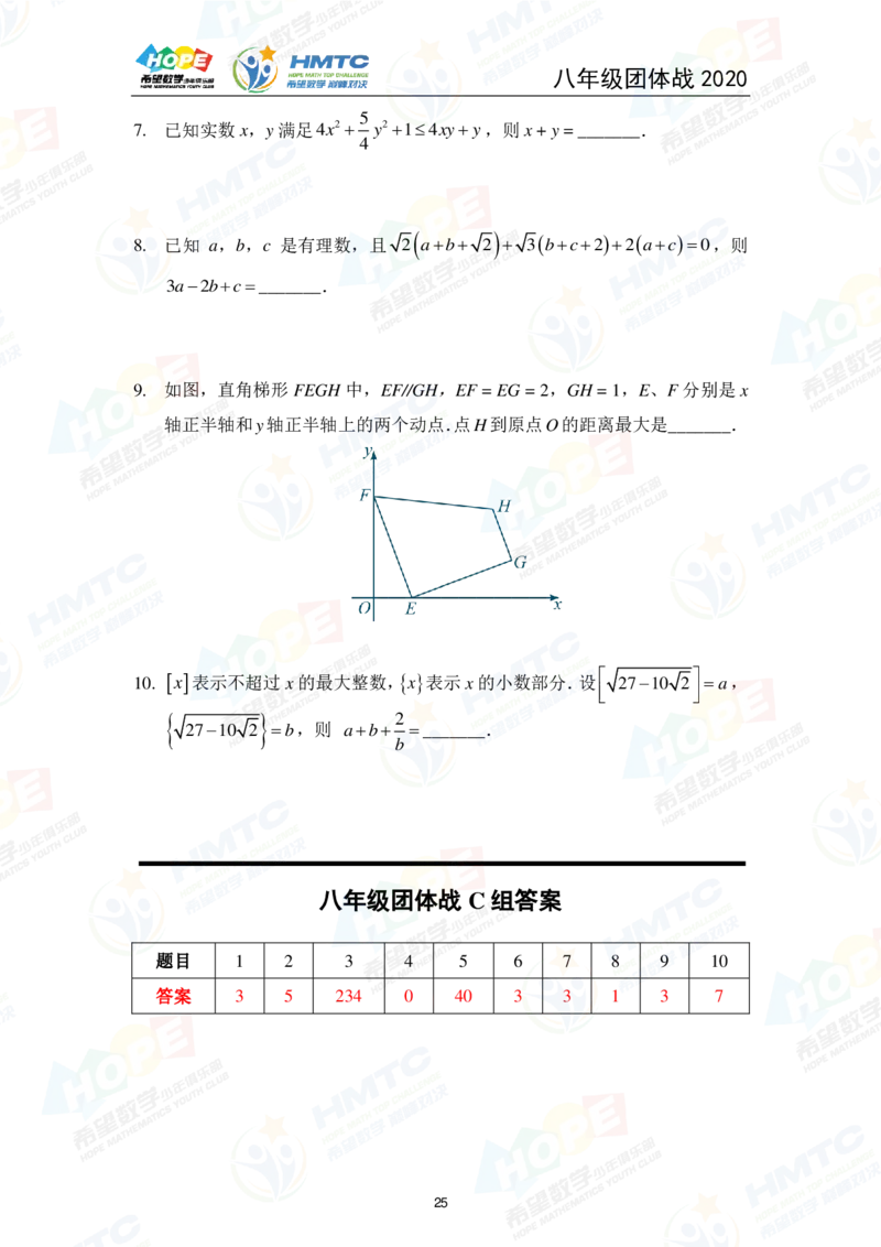 2024年8年级完整版_希望杯IHC