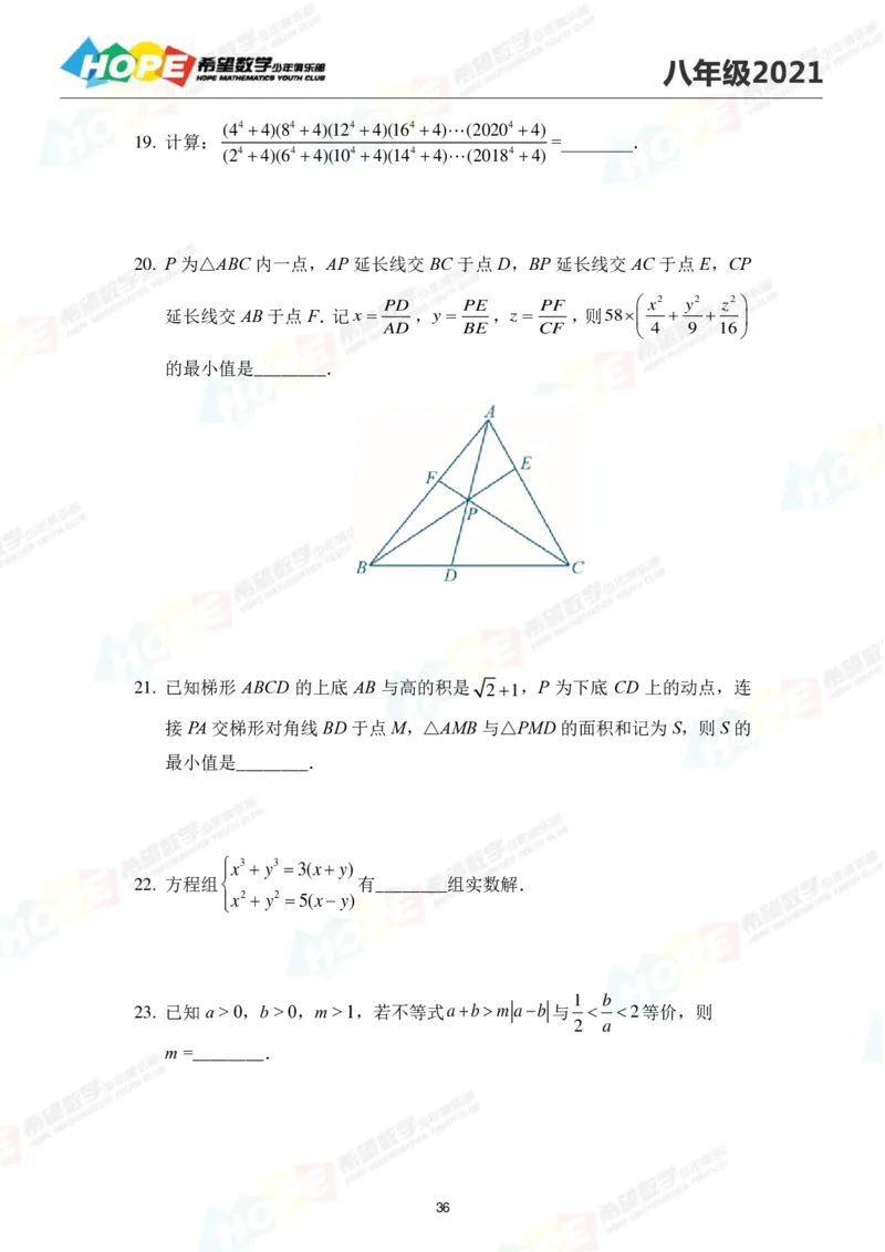 2024年8年级完整版_希望杯IHC