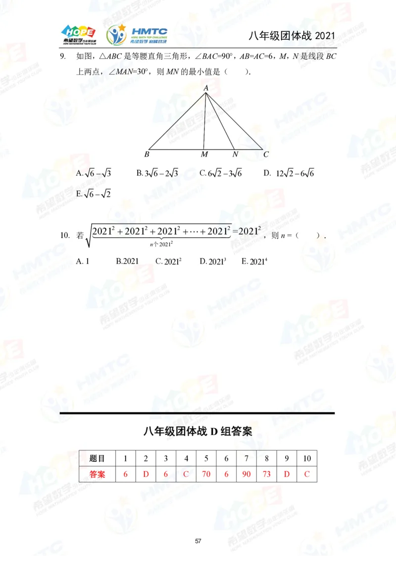 2024年8年级完整版_希望杯IHC