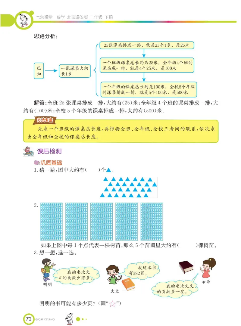 《七彩课堂》数学2年级下册（BJ）_二年级上下册资料_小学二年级学习资料-25年更新版_2-04、小学二年级数学下册_2-4-2、练习题、作业、试题、试卷_北京课改版_电子册类