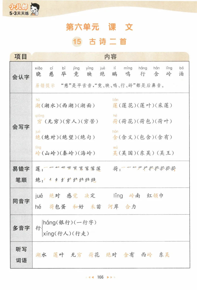 《53天天练》语文2年级下册（RJ）课堂笔记_二年级上下册资料_小学二年级学习资料-25年更新版_2-02、小学二年级语文下册_2-2-2、练习题、作业、试题、试卷_电子册类