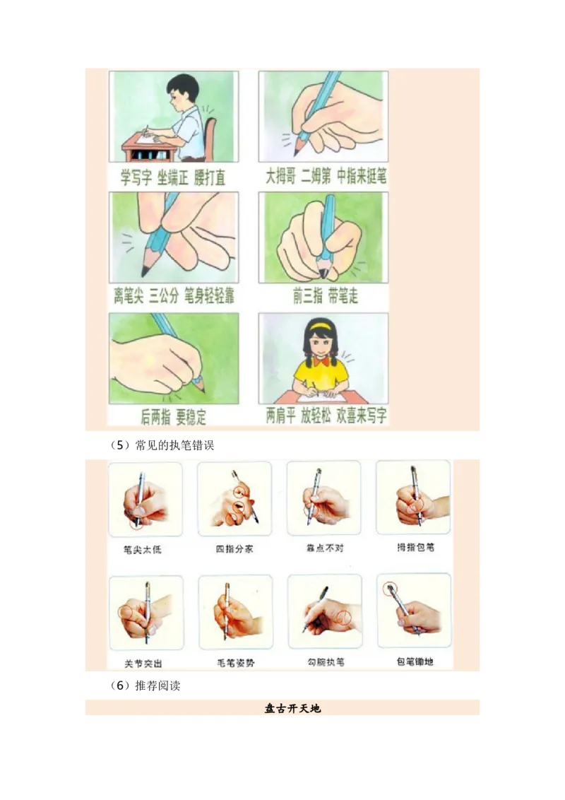 第一单元（知识清单）（统编版）_一年级语文上册（统编版）_单元知识复习专项_2024版