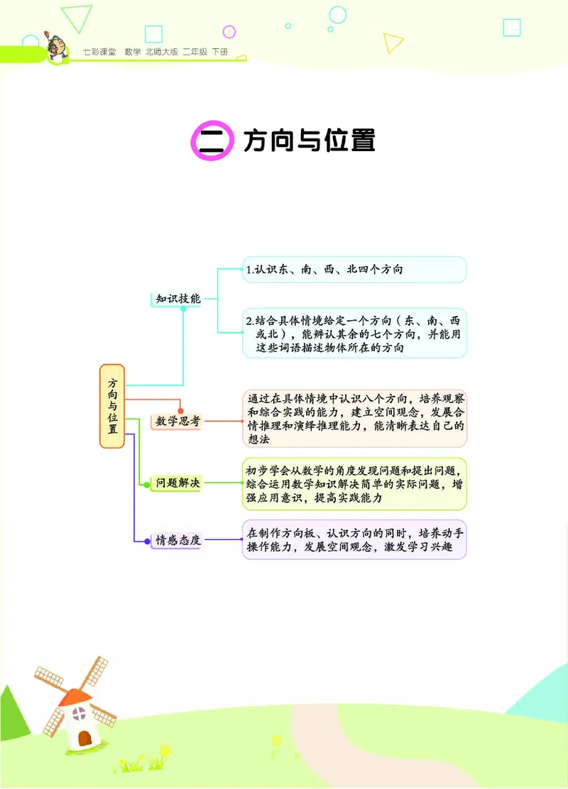 《七彩课堂》数学2年级下册（BS）_二年级上下册资料_小学二年级学习资料-25年更新版_2-04、小学二年级数学下册_2-4-2、练习题、作业、试题、试卷_北师大版_电子册类