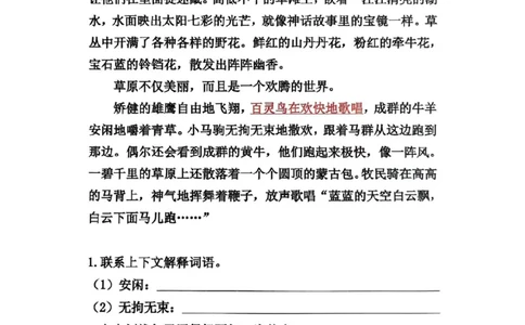 阅读理解资料(1)(1)_小学全网线上同款资料_41号文件夹4-6年级
