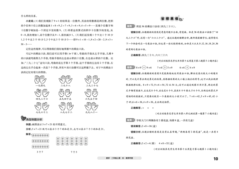 《全品考前梳理》数学2年级上册（BS）_二年级上下册资料_小学二年级学习资料-25年更新版_2-03、小学二年级数学上册_2-3-2、练习题、作业、试题、试卷_北师大版_电子册类