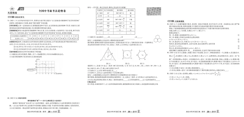 2026《中考数学45套》湖北答案_45套中招_2025《中考数学45套》湖北