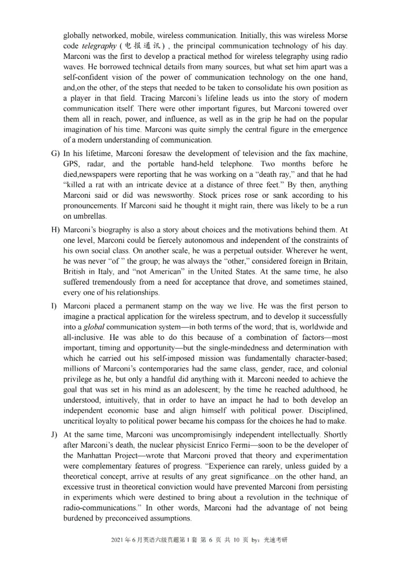 六级真题合并版2021-2025年_大学英语四级+六级_六级真题_六级真题_赠：六级真题一键打印版