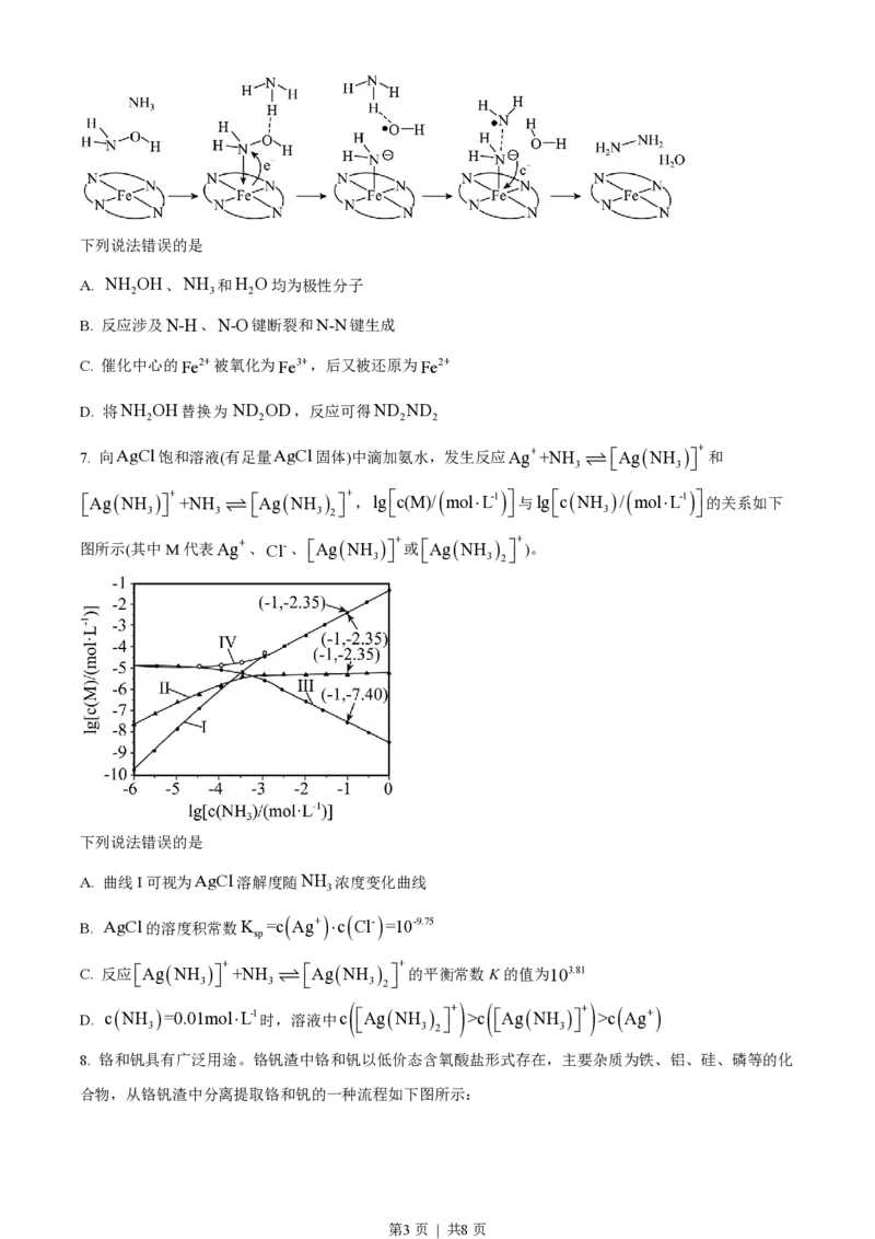 2023年高考化学试卷（新课标）（空白卷）_历年高考真题合集_化学历年高考真题_新&middot;PDF版2008-2025&middot;高考化学真题_化学（按年份分类）2008-2025_2023&middot;高考化学真题
