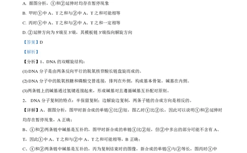 2023年高考生物试卷（山东）（解析卷）_生物历年高考真题_新&middot;PDF版2008-2025&middot;高考生物真题_生物（按试卷类型分类）2008-2025_自主命题卷&middot;生物（2008-2025）