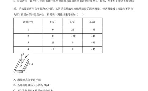 2022年高考物理试卷（全国乙卷）（空白卷）_物理历年高考真题_新&middot;Word版2008-2025&middot;高考物理真题_物理（按省份分类）2008-2025_2010-2025&middot;（宁夏）物理高考真题