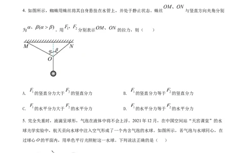 2022年高考物理试卷（辽宁）（空白卷）_物理历年高考真题_新&middot;Word版2008-2025&middot;高考物理真题_物理（按年份分类）2008-2025_2022&middot;高考物理真题