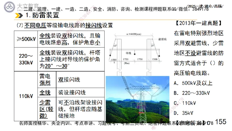 W2025一建机电-高扬-技术板块3-电气_2026年一级建造师_2026年一建机电_2025年一建机电SVIP_01-精华文档✿电子教材✿历年真题_81-机电《板块刷题资料+总结图表》DL