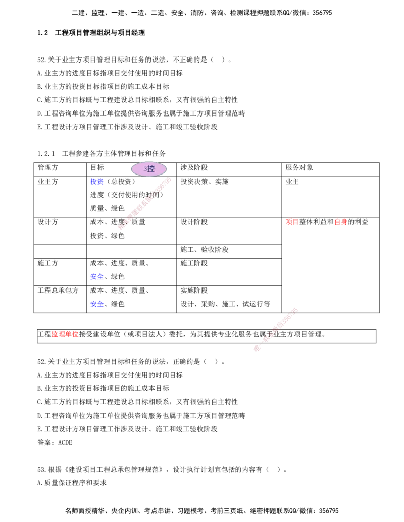 JY-管理-金点题--金月-答案版_2026年一级建造师_2026年一建管理_2025年一建管理SVIP_03-习题精析✿实战特训✿模考通关_31-管理《金点题班》金月KL推荐_讲义