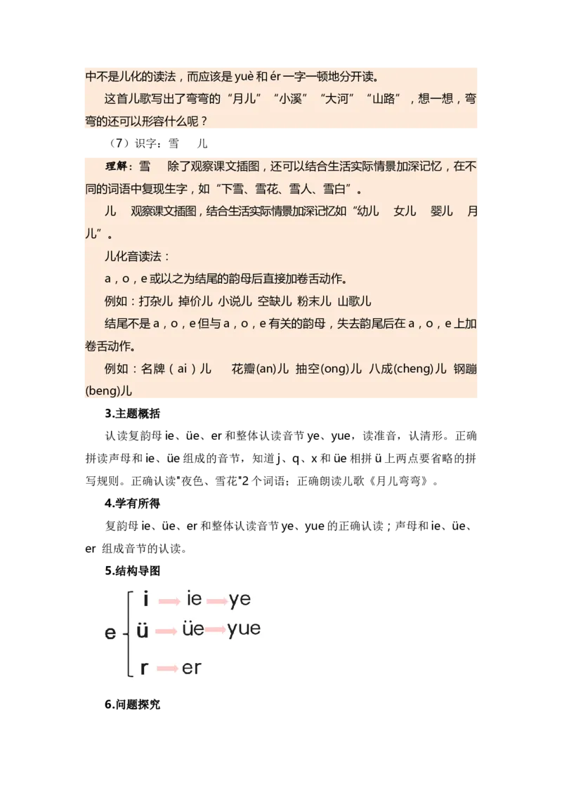 第三单元（知识清单）（统编版）_一年级语文上册（统编版）_单元知识复习专项_2024版
