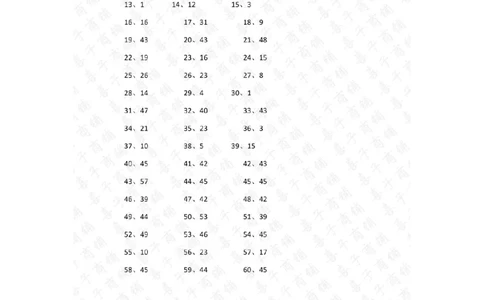 60以内混合加减第41-60篇答案_小学数学口算竖式脱式计算应用题一二三四五六年级上下册电_小学数学口算题库电子版（1-6）_小学数学口算一年级_口算题适合1年级(含答案）