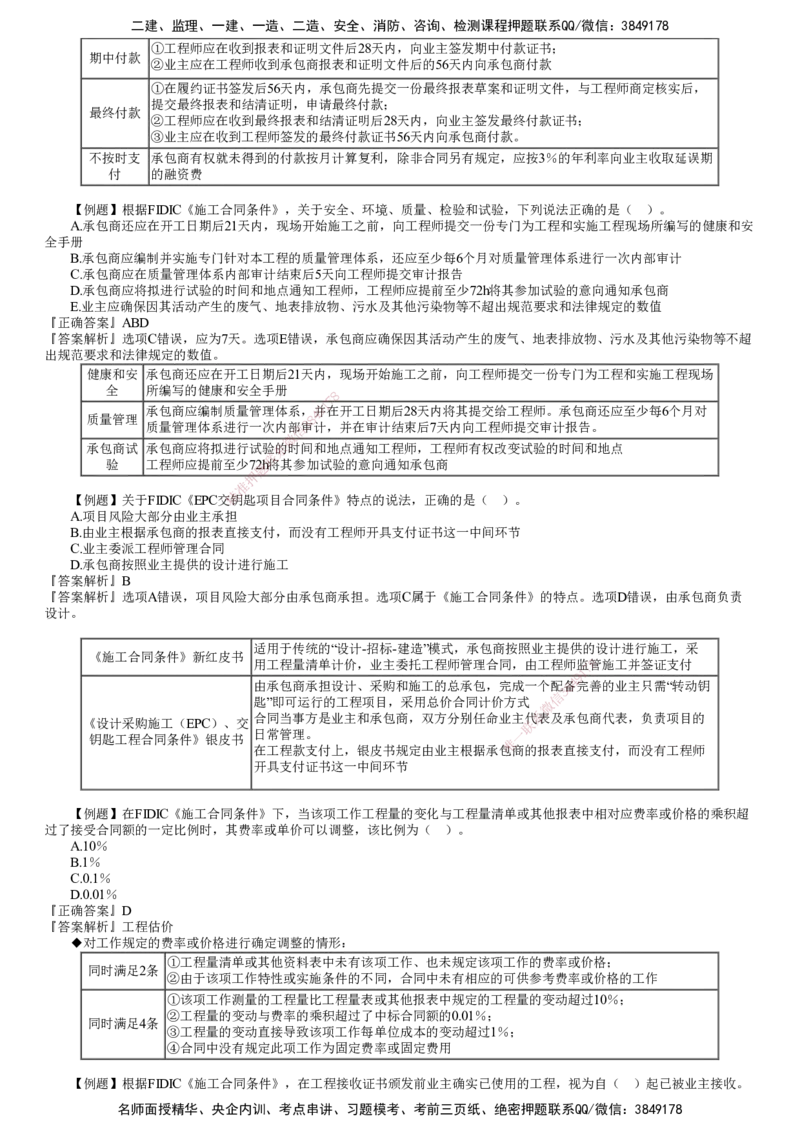 第01讲　国际工程承包管理_2026年一级建造师_2026年一建管理_2025年一建管理SVIP_03-习题精析✿实战特训✿模考通关_17-管理《习题解析班》李娜JG推荐