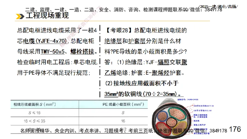 s2025一建机电-高扬-技术板块3-电气_2026年一级建造师_2026年一建机电_2025年一建机电SVIP_04-冲刺串讲✿考点强化✿小灶集训_31-机电《案例专项班》高扬DL_讲义