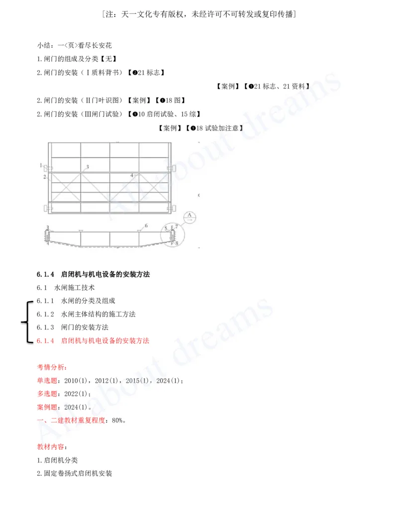 2025-45-第1篇-第6章-6.1-水闸施工技术（三）_2026年一级建造师_2026年一建水利_2025年一建水利SVIP_02-基础精讲✿高端面授✿深度强化_12-水利《天一精讲班》李想KL_讲义