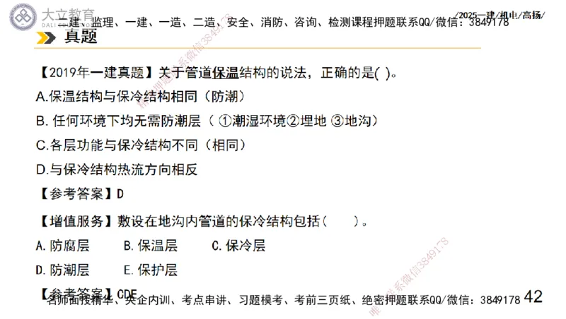 W2025一建机电-高扬-技术板块7-防腐、绝热、冶炼、标准_2026年一级建造师_2026年一建机电_2025年一建机电SVIP_01-精华文档✿电子教材✿历年真题_81-机电《板块刷题资料+总结图表》DL
