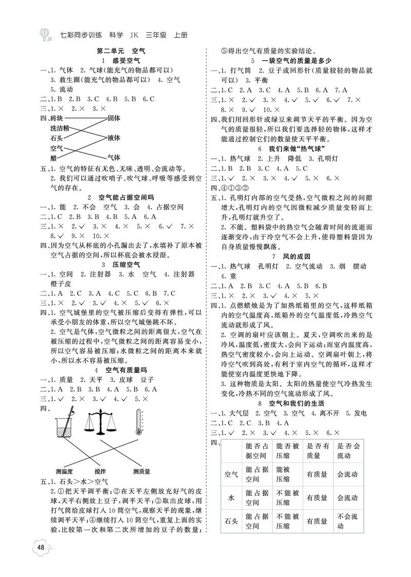 《七彩同步训练》科学3年级上册（教科版）_三年级上下册资料_小学三年级学习资料-25年更新版_3-09、小学三年级科学上册_教科版_电子册类