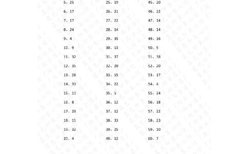 80以内减法第51~70篇答案_小学数学口算竖式脱式计算应用题一二三四五六年级上下册电_小学数学口算题库电子版（1-6）_小学数学口算一年级_口算题适合1年级(含答案）