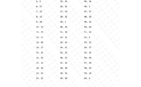 80以内减法第51~70篇答案_小学数学口算竖式脱式计算应用题一二三四五六年级上下册电_小学数学口算题库电子版（1-6）_小学数学口算一年级_口算题适合1年级(含答案）