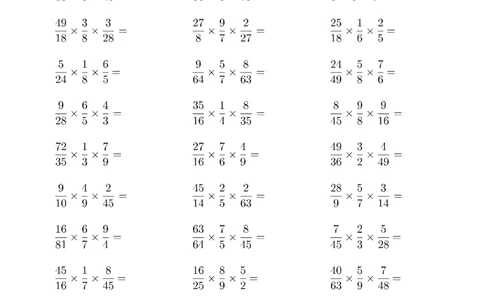 ▲口算题（分数连乘）连打版_小学数学口算竖式脱式计算应用题一二三四五六年级上下册电_小学数学口算题库电子版（1-6）_小学数学口算六年级_口算6年级16500题