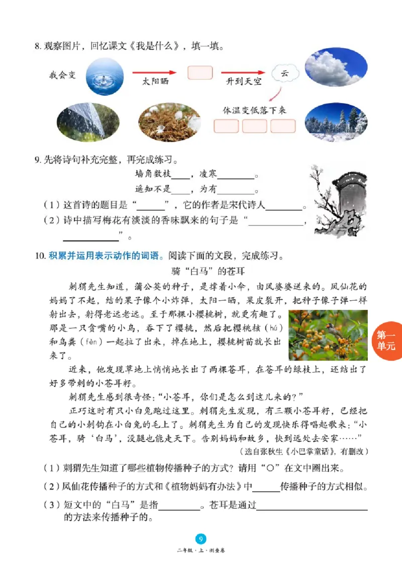 B1-2年级-六三版_二年级上下册资料_小学二年级学习资料-25年更新版_2-01、小学二年级语文上册_2-1-2、练习题、作业、试题、试卷_电子册类_《绘本课堂》语文2年级上册（RJ）