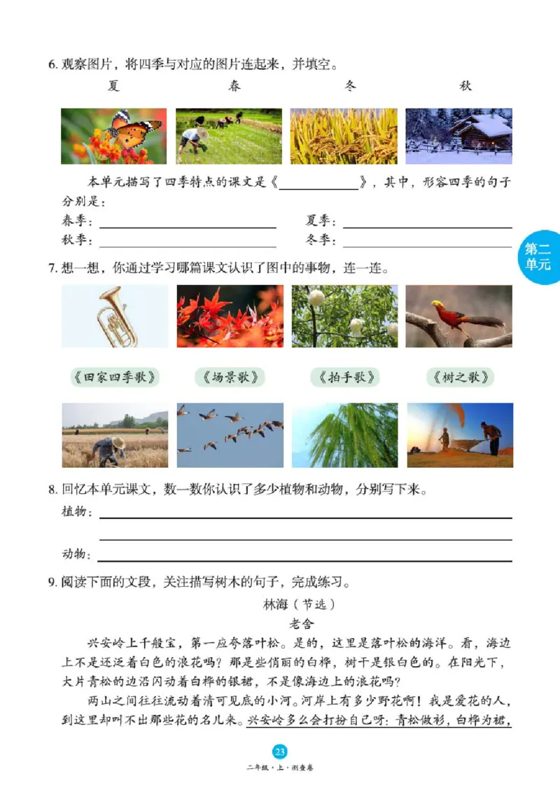 B1-2年级-六三版_二年级上下册资料_小学二年级学习资料-25年更新版_2-01、小学二年级语文上册_2-1-2、练习题、作业、试题、试卷_电子册类_《绘本课堂》语文2年级上册（RJ）