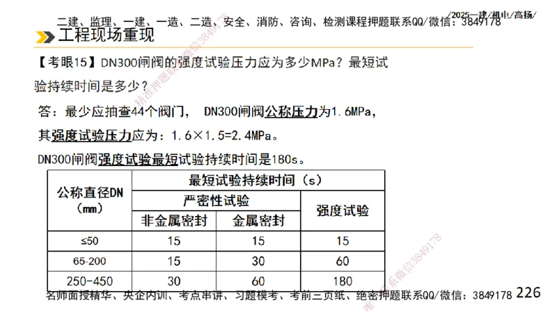 s2025一建机电-高扬-技术板块2-工艺_2026年一级建造师_2026年一建机电_2025年一建机电SVIP_04-冲刺串讲✿考点强化✿小灶集训_31-机电《案例专项班》高扬DL_讲义