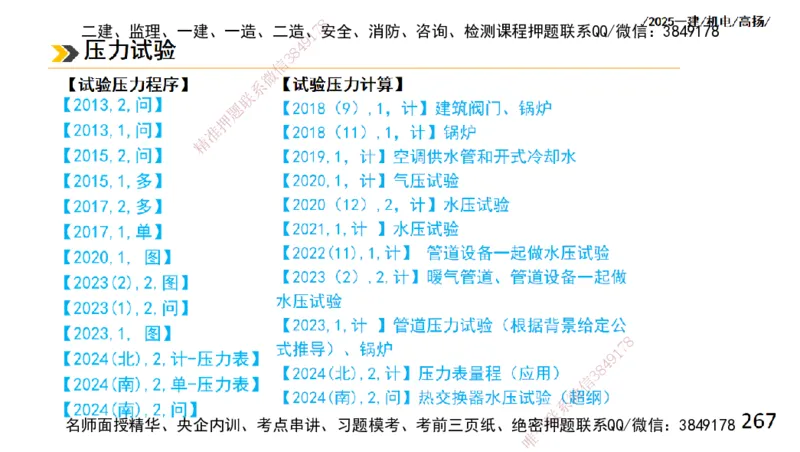s2025一建机电-高扬-技术板块2-工艺_2026年一级建造师_2026年一建机电_2025年一建机电SVIP_04-冲刺串讲✿考点强化✿小灶集训_31-机电《案例专项班》高扬DL_讲义