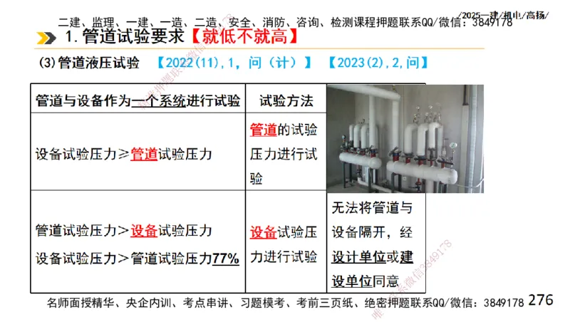 s2025一建机电-高扬-技术板块2-工艺_2026年一级建造师_2026年一建机电_2025年一建机电SVIP_04-冲刺串讲✿考点强化✿小灶集训_31-机电《案例专项班》高扬DL_讲义