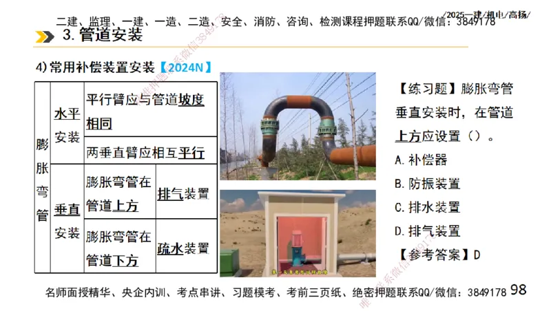 s2025一建机电-高扬-技术板块2-工艺_2026年一级建造师_2026年一建机电_2025年一建机电SVIP_04-冲刺串讲✿考点强化✿小灶集训_31-机电《案例专项班》高扬DL_讲义