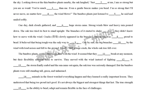 2025广州市执信中学中考二模英语试题（答案解析）_广州九上月考+期中+期末+一模二模+中考真题_2025中考二模