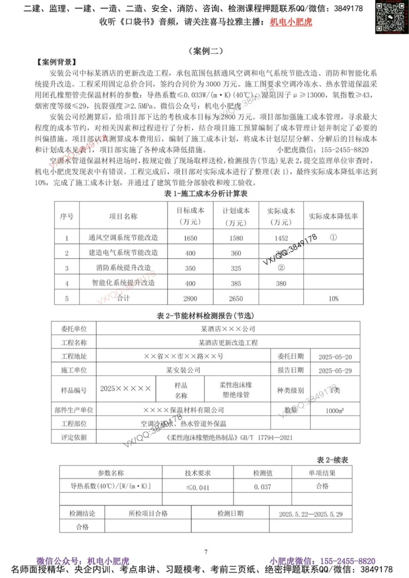 小肥虎-2025《一建机电》考前测试卷（2）_2026年一级建造师_2026年一建机电_2025年一建机电SVIP_04-冲刺串讲✿考点强化✿小灶集训_17-机电《案例百题斩》小肥虎SMR_考前测试卷