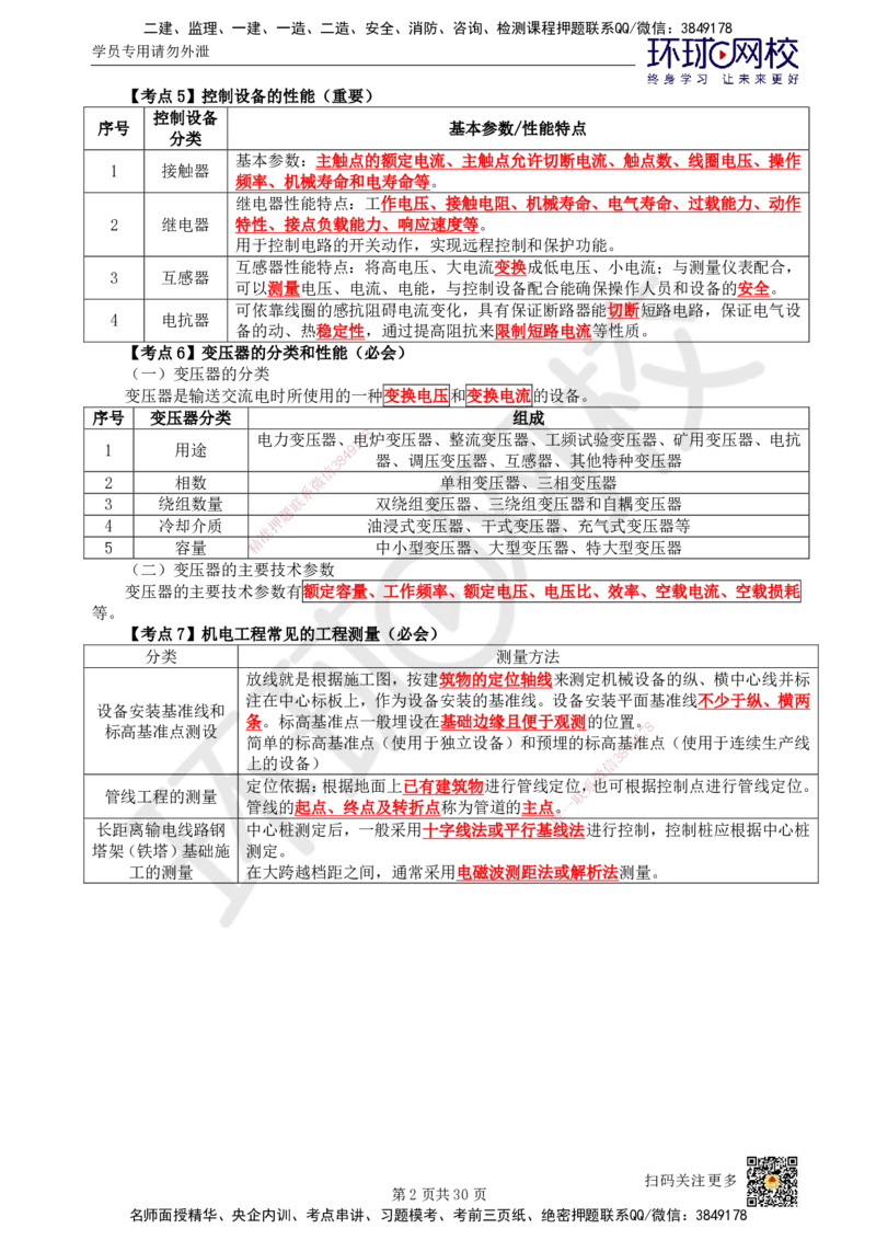 HQ-机电-考点速记手册_2026年一级建造师_2026年一建机电_2025年一建机电SVIP_01-精华文档✿电子教材✿历年真题_83-机电《速记手册+知识点+考点清单+闪记宝典+总结资料》HQ
