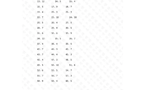 50以内&divide;1位第21~40篇答案_小学数学口算竖式脱式计算应用题一二三四五六年级上下册电_小学数学口算题库电子版（1-6）_小学数学口算三年级_口算题适合3年级
