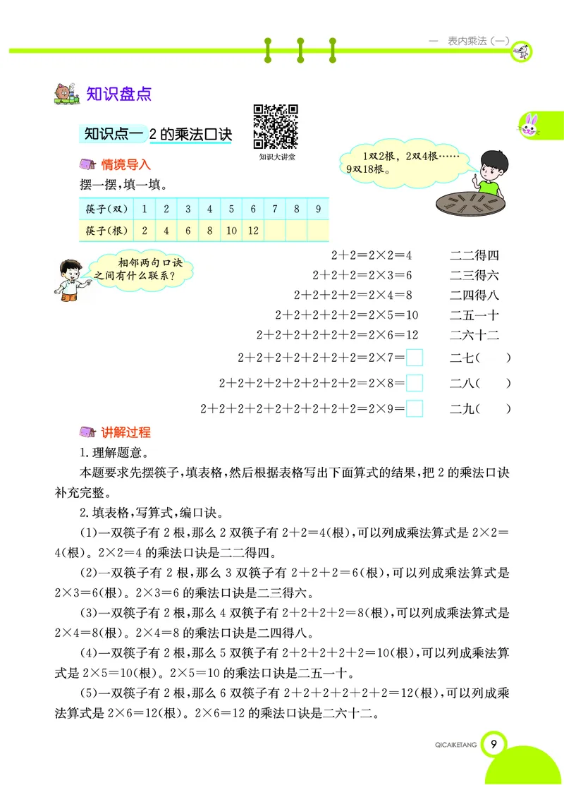 《七彩课堂》数学2年级上册（XS）_二年级上下册资料_小学二年级学习资料-25年更新版_2-03、小学二年级数学上册_2-3-2、练习题、作业、试题、试卷_西师版_电子册类