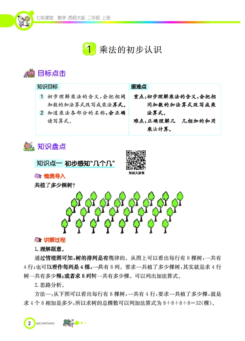 《七彩课堂》数学2年级上册（XS）_二年级上下册资料_小学二年级学习资料-25年更新版_2-03、小学二年级数学上册_2-3-2、练习题、作业、试题、试卷_西师版_电子册类